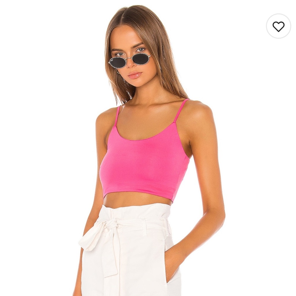 Hot pink crop top